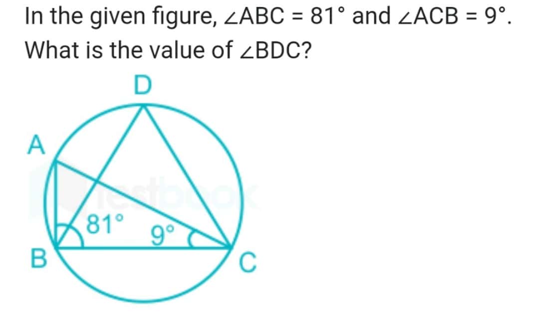 find the measure of angle bdc