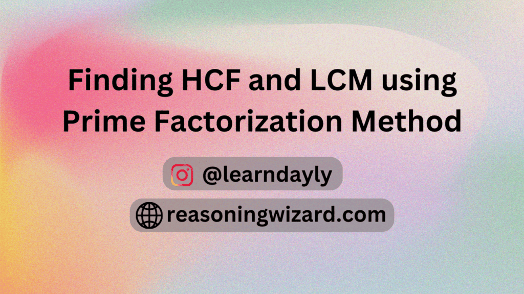 HCF LCM