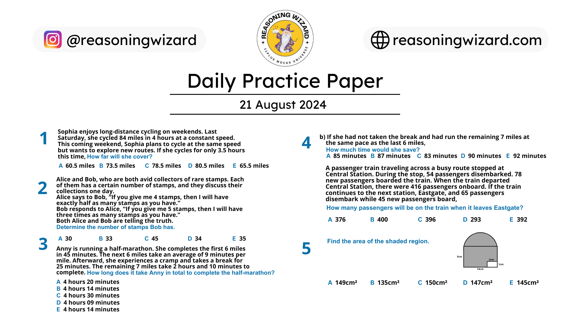 11plus Daily Free Worksheet